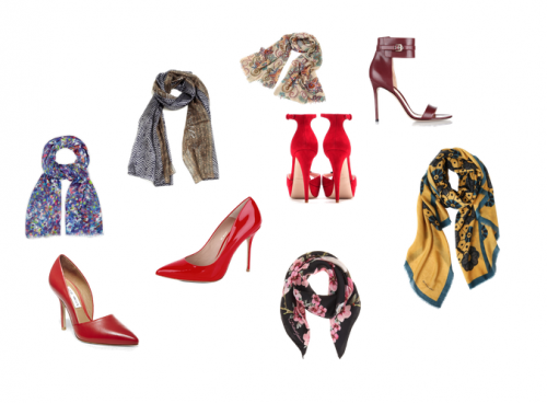 Fashion Secrets Cindy Scarves and Red Heels
