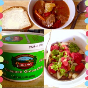 Charee green chile stew