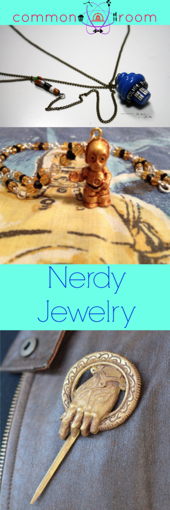 Nerdy Necklaces and Pins Jewelry Fandom Five