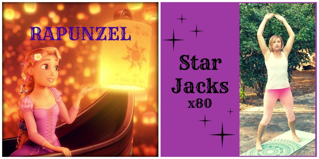 Princess Approved Rapunzel Star Jacks Jumping Jacks