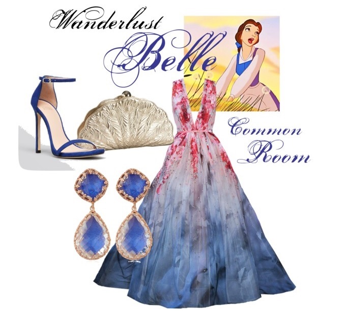 Common Room Belle Inspired Blue Gown for Cinderella's Ball