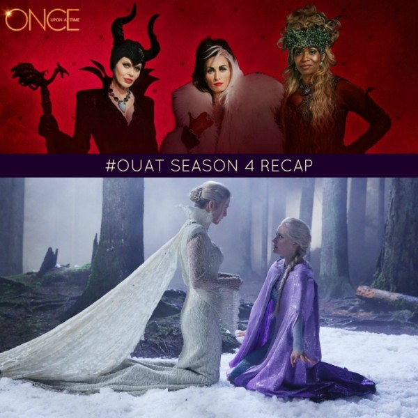 OUAT Season 4 recap Maleficent Cruella Deville Ursula Snow Queen Elsa Frozen