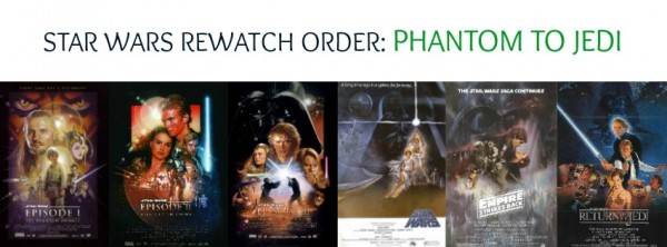 Star Wars Rewatch Order Phantom to Jedi