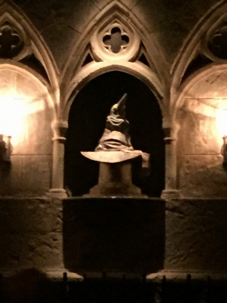 Hogwarts Sorting Hat Forbidden Journey Ride Wizarding World Harry Potter Universal Studios Orlando Florida