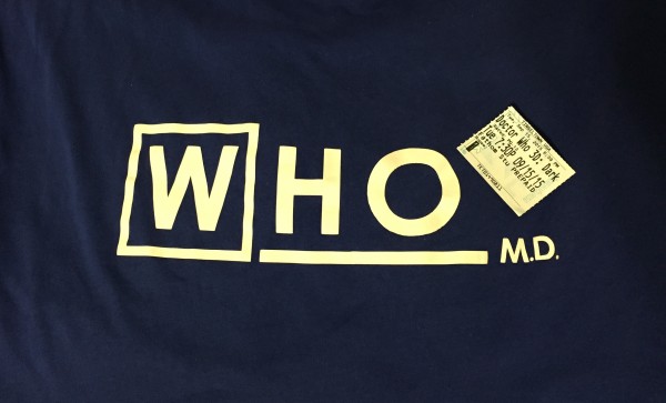 Doctor Who shirt with ticket stub