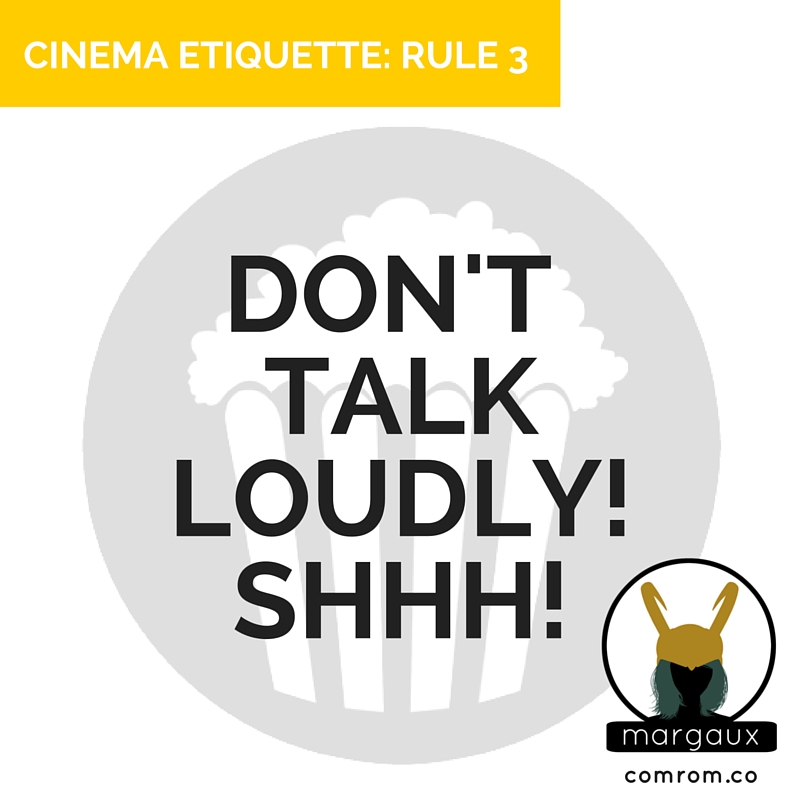 Cinema Etiquette phone off crimson peak movie theater talk