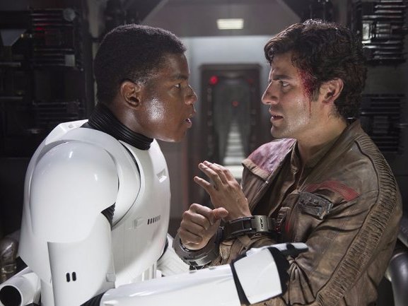 Star Wars The Force Awakens Poe Dameron Finn Oscar Isaac John Boyega