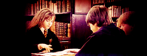 hermione library magic vs muggle